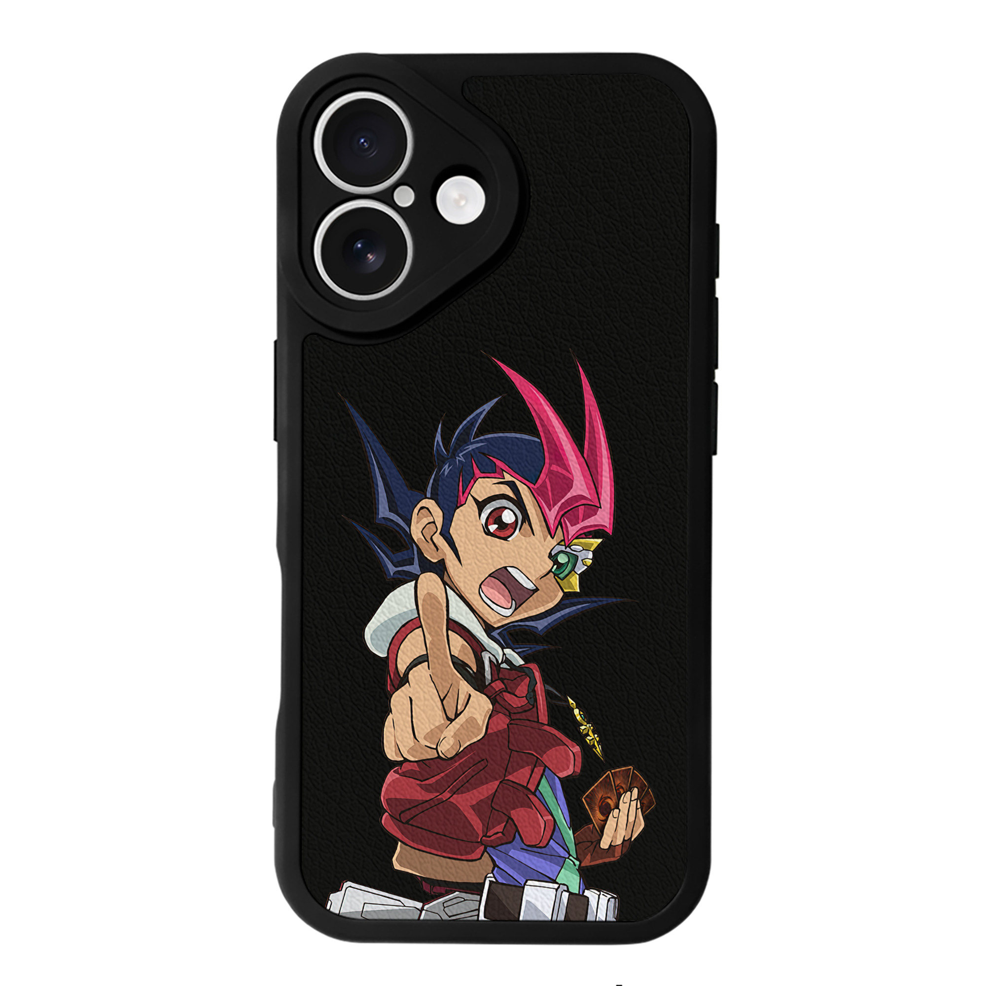 遊☆戯☆王 Yu-Gi-Oh! 【iPhone 16シリーズ対応】シリコンスマホケース（レザー調） 材質：シリコン